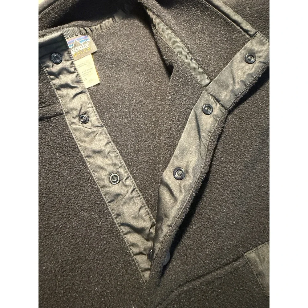 Rare Vintage Patagonia Synchilla Snap-T Pullover Black Mens Large FALL 2000
